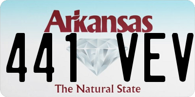 AR license plate 441VEV