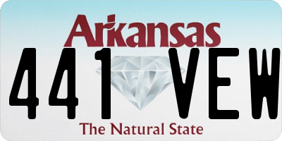 AR license plate 441VEW