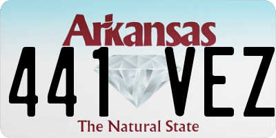 AR license plate 441VEZ