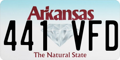 AR license plate 441VFD