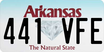 AR license plate 441VFE