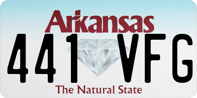 AR license plate 441VFG