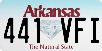 AR license plate 441VFI