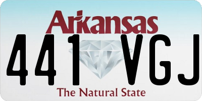 AR license plate 441VGJ