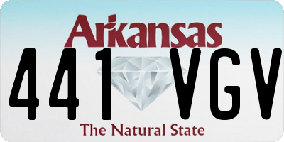 AR license plate 441VGV