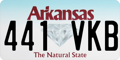 AR license plate 441VKB