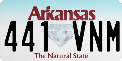 AR license plate 441VNM