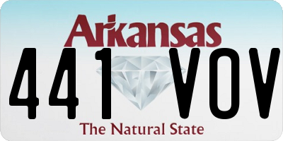 AR license plate 441VOV
