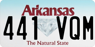 AR license plate 441VQM