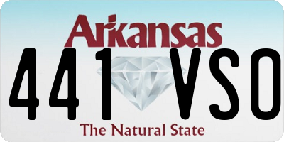 AR license plate 441VSO