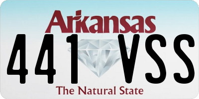 AR license plate 441VSS