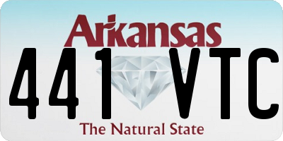AR license plate 441VTC