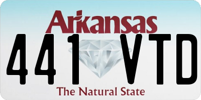 AR license plate 441VTD