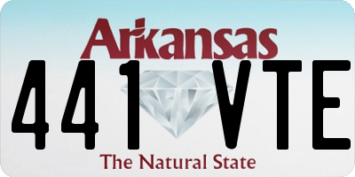 AR license plate 441VTE