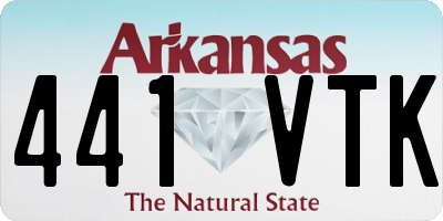 AR license plate 441VTK
