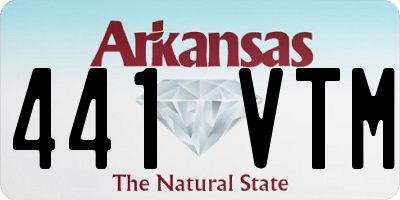 AR license plate 441VTM