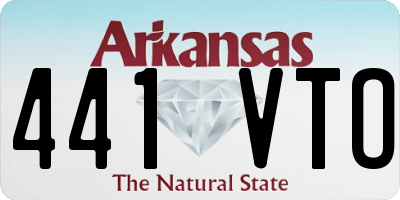 AR license plate 441VTO