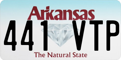 AR license plate 441VTP