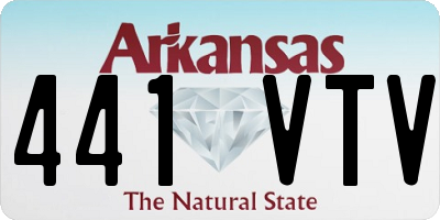 AR license plate 441VTV