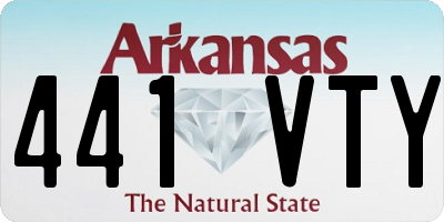 AR license plate 441VTY