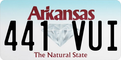 AR license plate 441VUI