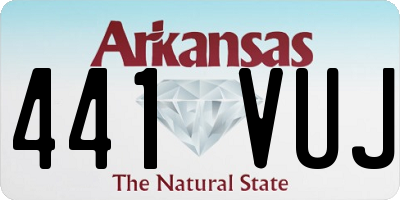 AR license plate 441VUJ
