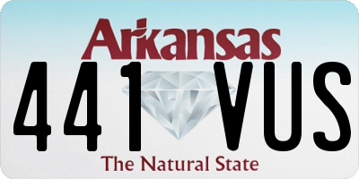 AR license plate 441VUS