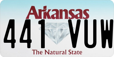 AR license plate 441VUW