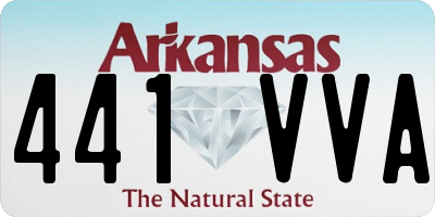 AR license plate 441VVA
