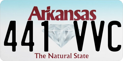 AR license plate 441VVC