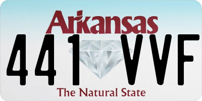 AR license plate 441VVF