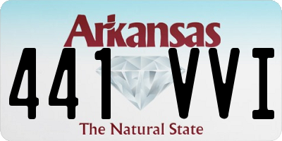 AR license plate 441VVI