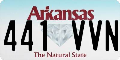 AR license plate 441VVN