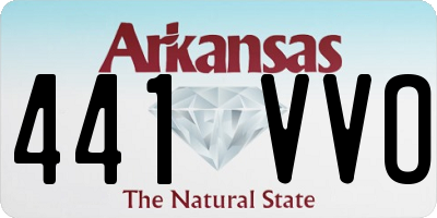 AR license plate 441VVO