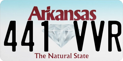 AR license plate 441VVR