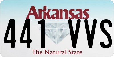 AR license plate 441VVS
