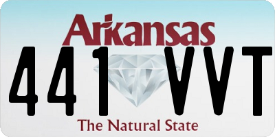 AR license plate 441VVT