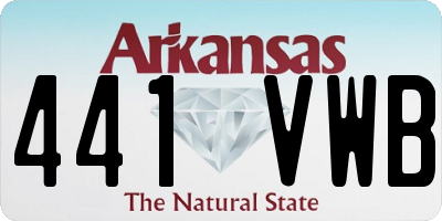 AR license plate 441VWB