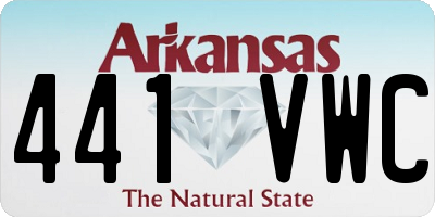 AR license plate 441VWC
