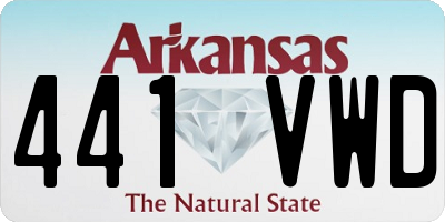 AR license plate 441VWD
