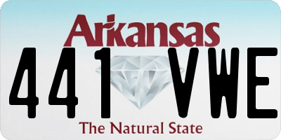 AR license plate 441VWE