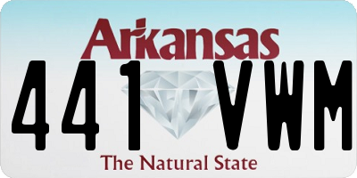 AR license plate 441VWM
