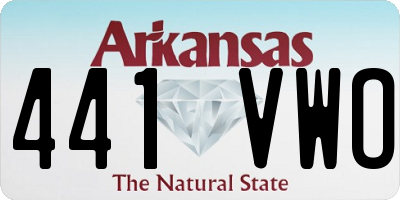 AR license plate 441VWO