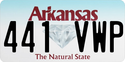 AR license plate 441VWP