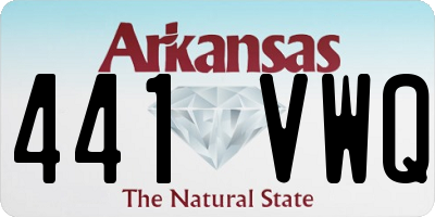 AR license plate 441VWQ