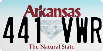 AR license plate 441VWR