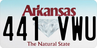 AR license plate 441VWU