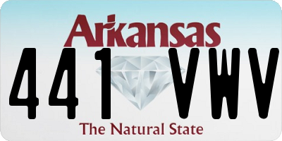 AR license plate 441VWV