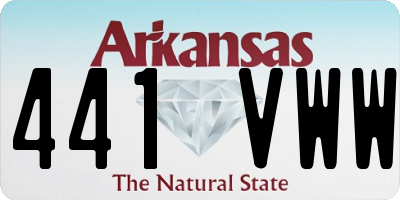 AR license plate 441VWW