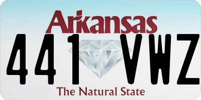 AR license plate 441VWZ